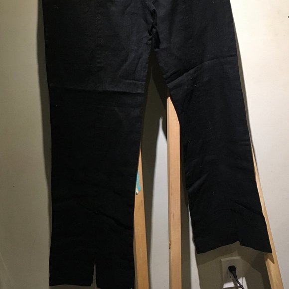 Linen Pants with slits at ankle - Picture 3 of 4